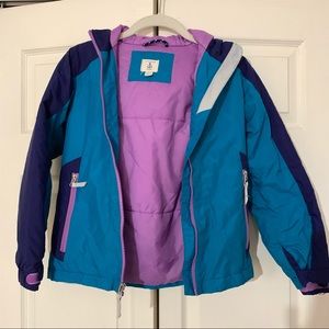 Lands End Kids ski jacket winter coat size L 6x-7